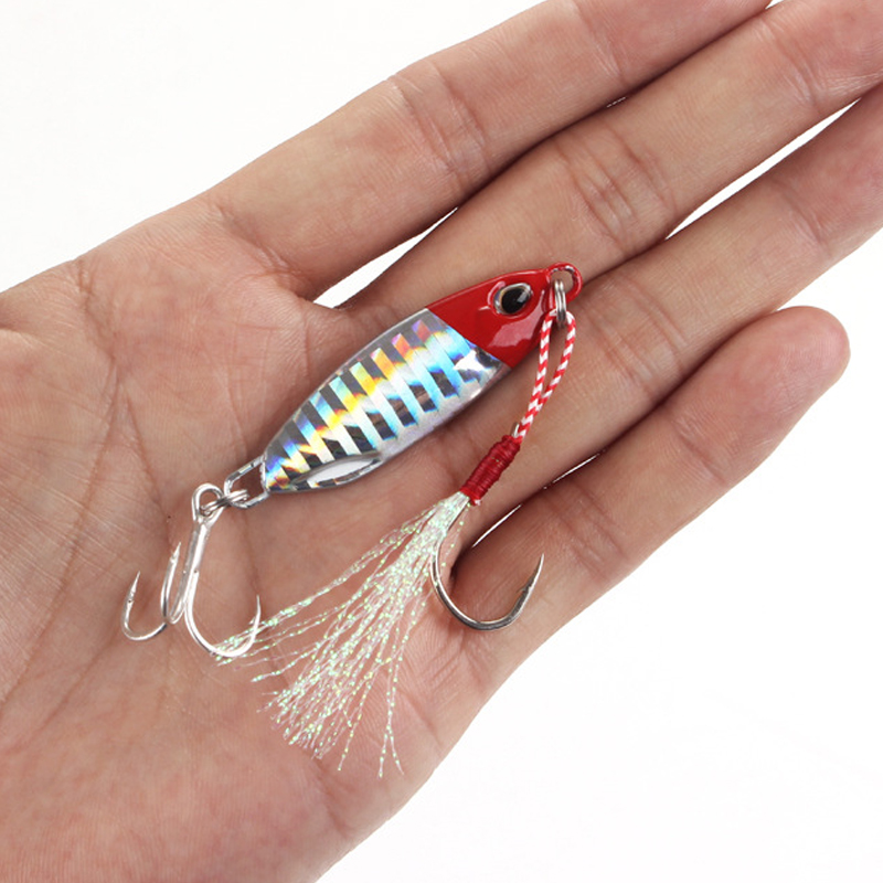 Lead Fish Metal Jig With Hooks Sinking Saltwater Freshwater Shore Paillette Knife Wobbler Artificial Short DUO Fishing Lures
