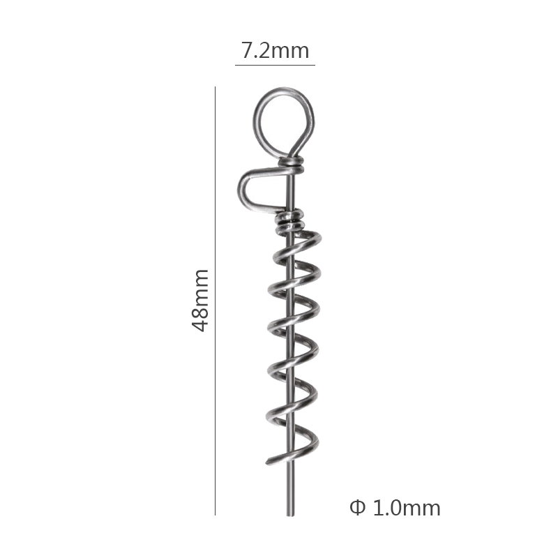 Carp Fishing Tackle Stainless Steel Snap Lure Screws 48mm 1.25g Fishing Swivel Stinger Accessories