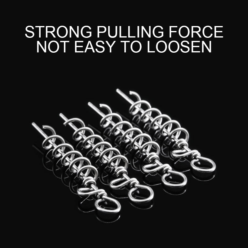 Carp Fishing Tackle Stainless Steel Snap Lure Screws 48mm 1.25g Fishing Swivel Stinger Accessories