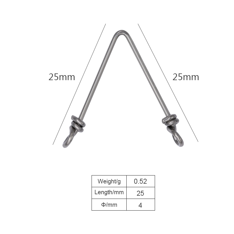 Custom Carp Fishing Tackle Snap Swivelsm Accessories Bulk Stainless Steel V-Pin Snap Fishing Swivel Connector