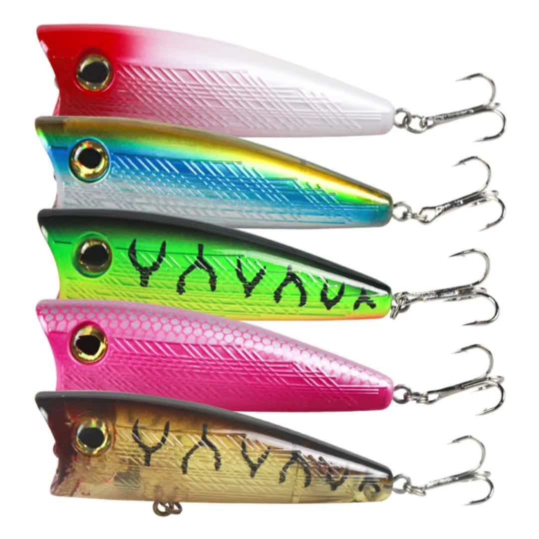 Artificial Hard Plastic Lure Bait 7cm 10g Topwater Popper Saltwater Fishing Lure For Sea Fishing Freshwater Fishing