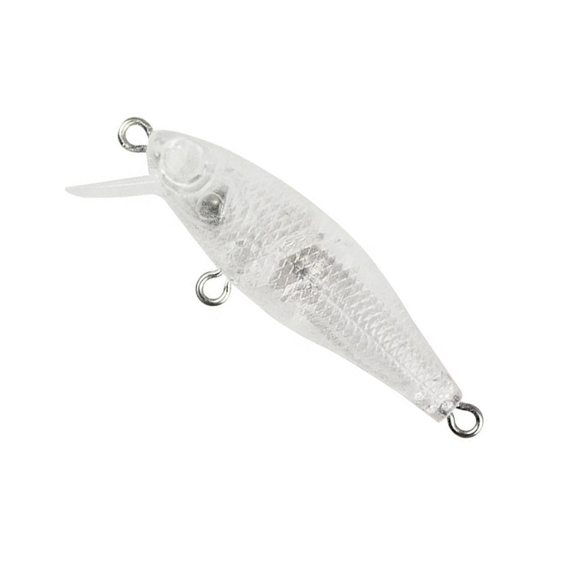 Small Minnow Hard Plastic Unpainted Fishing Lure 4.5cm 2g Artificial Floating Minnow Fishing Lure