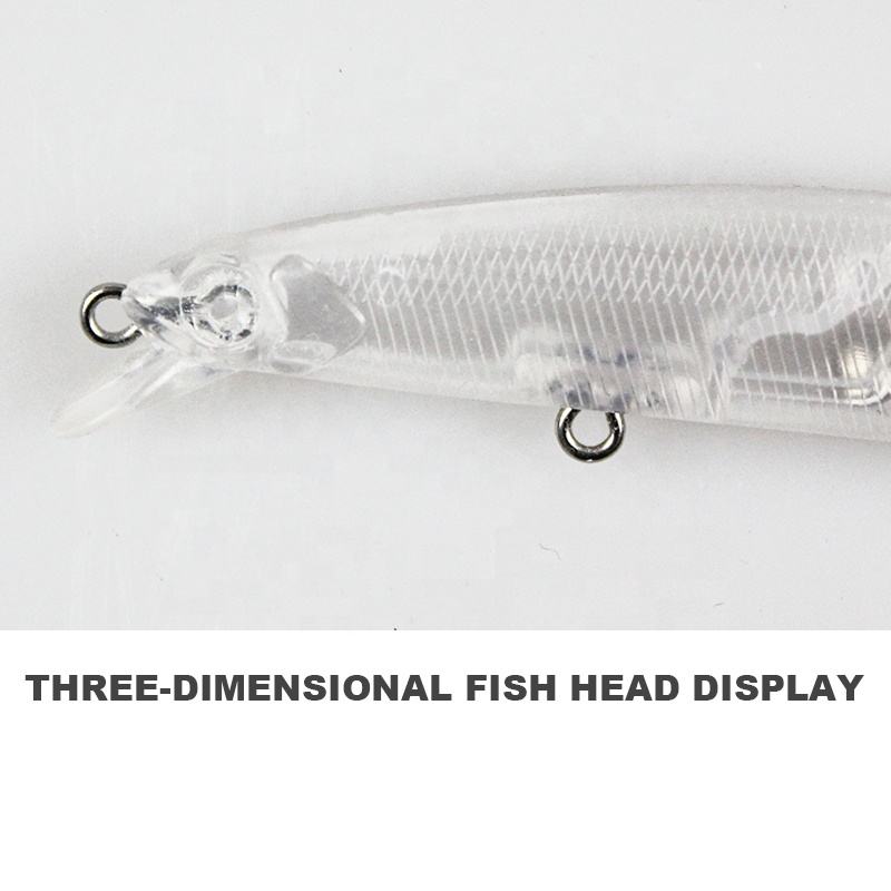 Wholesale Artificial Hard Plastic Unpainted Blank Minnow Fishing Lure Body 7.5g 10g Amazon Hot Sale