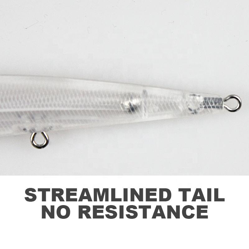 Wholesale Artificial Hard Plastic Unpainted Blank Minnow Fishing Lure Body 7.5g 10g Amazon Hot Sale