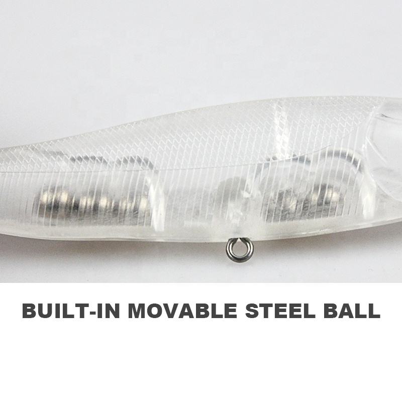 Custom Artificial Plastic Hard Bait 6.5g 12g Wholesale Unpainted Blank Pencil Fishing Lure Body