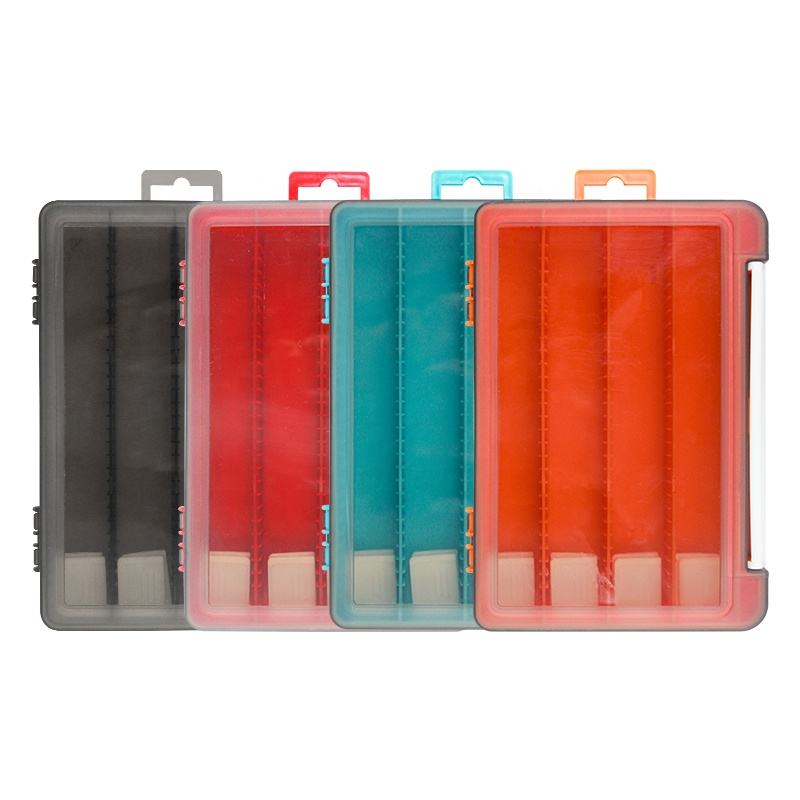 Lure Bait Storage Box 20*13.5*2.5cm Small Parts Classification Storage Box Adjustable Disassembly Baffle Plastic Box