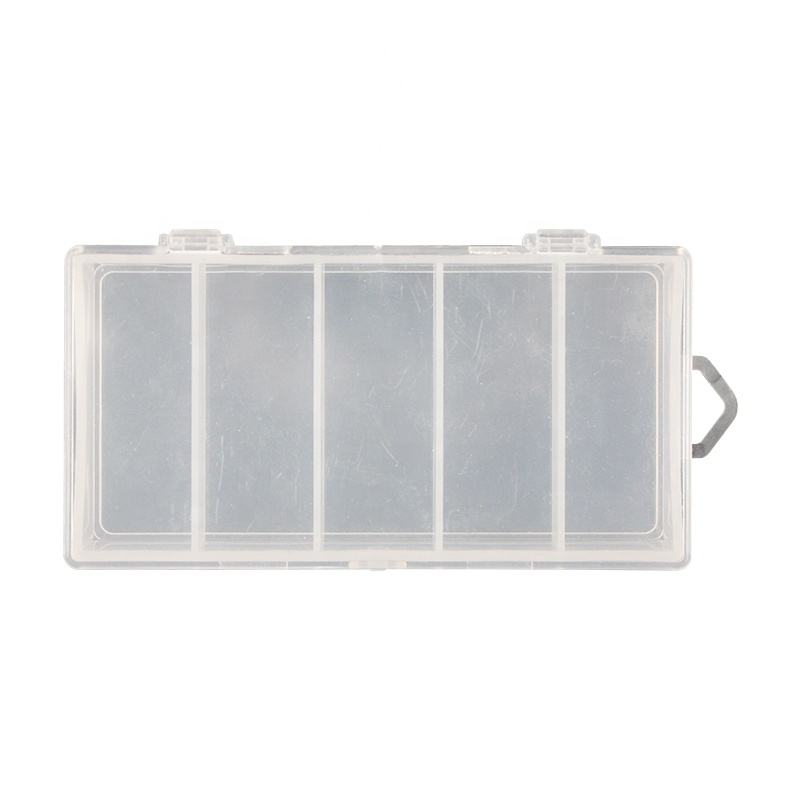 Transparent Plastic Storage Box 9.5*5*1.5cm Bionic Bait Fish Multi Compartment Storage Box Fishing Gear Supplies