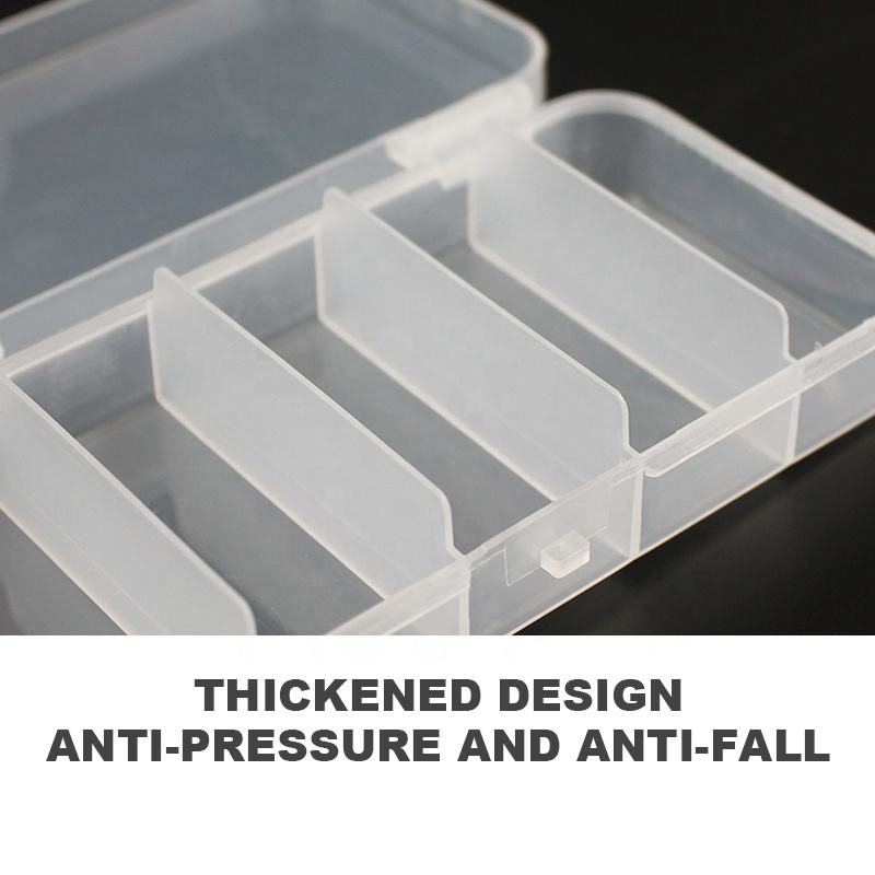 Wholesale Outdoor Fishing Storage Box 12*7.7*3cm Lure Bait Storage Plastic Box Transparent Colorless Bait Box