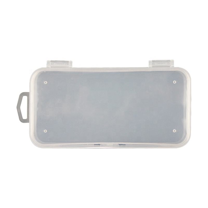 Small Single Grid Transparent Lure Storage Box 12*6*2.4cm Portable Plastic Lure Fishing Box