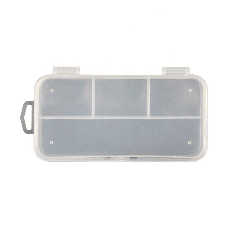 Transparent Fishing Accessories Box 12.5*6*2.3cm Multi Compartment Portable Plastic Storage Bionic Lure Box