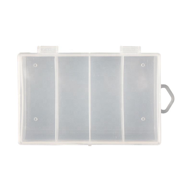 Outdoor Fishing Storage Box 12*7.5*2.7cm Bait Fish Hook Storage Plastic Box Transparent Colorless Bait Box