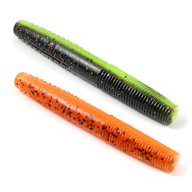 Wacky Worm Soft Baits 70mm 3.3g Straight tail Artificial Bait Senko Worm Carp pesca Soft Stick Baits
