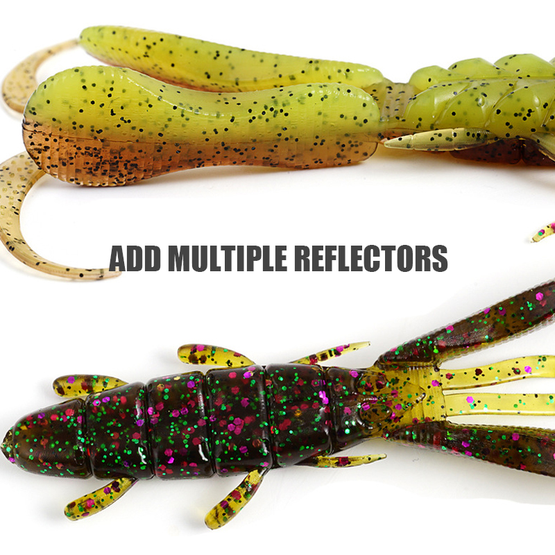 Artifical Soft Plastic Baits 9cm/10.5g Luminescence PVC Material Crayfish Fishing Lures For Bass Pike Fishing Baits