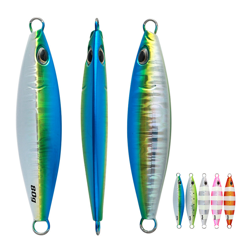 Jigging Fishing Lure 60g 80g Artificial Hard Bait Lead Metal Casting Bait Saltwater Vertical Slow Pitch Jigs Lures