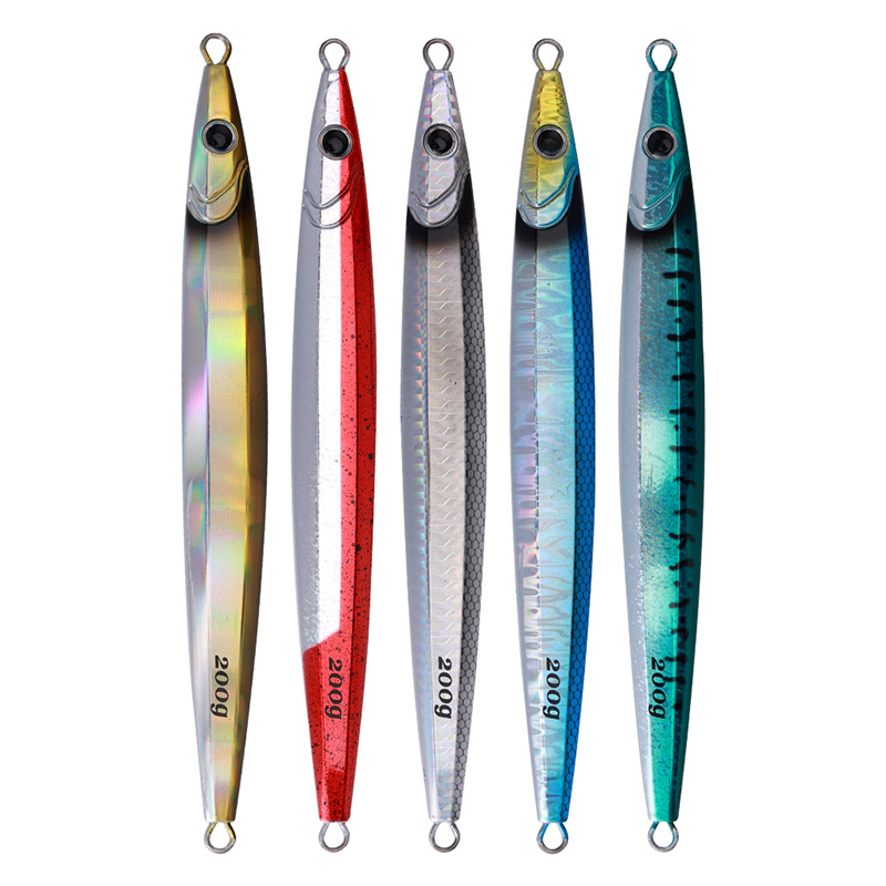 Saltwater Quickly Sinking Fishing Lures 100g 130g 160g 200g Artificial 3d Bionic Metal Vertical Slow Jigging Lead Bait