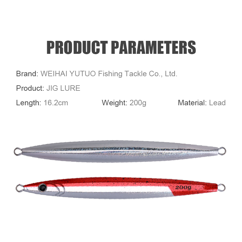 Saltwater Quickly Sinking Fishing Lures 100g 130g 160g 200g Artificial 3d Bionic Metal Vertical Slow Jigging Lead Bait
