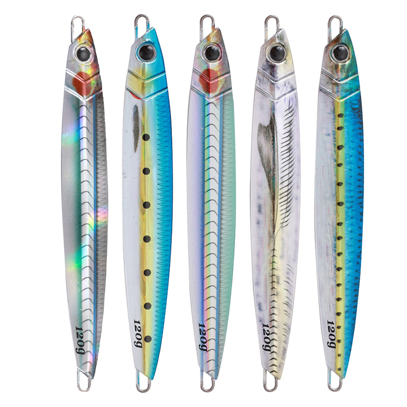 3D Printing Simulation Fish Skin UV Light 120/150/200g Quick Pitch Jig Lead Lure Artificial Bait Metal Slow Jigging Bait