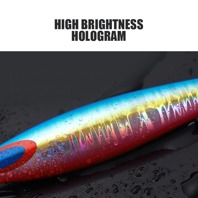 Sinking Luminous Saltwater Lead Jig Fishing Lures Tuna Mackerel Boat Fishing Hard Bait 110g 150g Slow Metal Jigging Lure