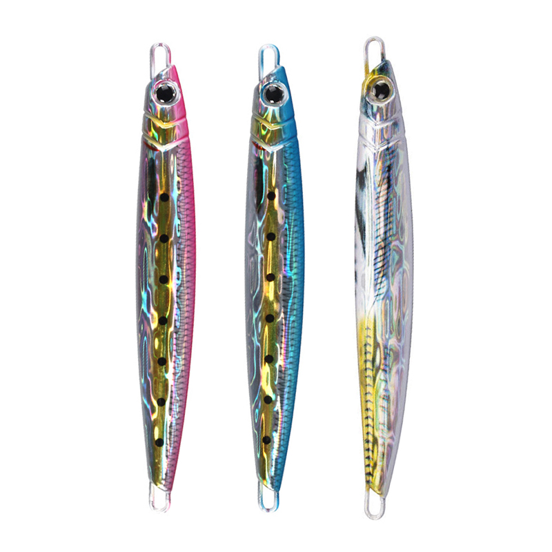 Artificial Fishing Jig Baits Fast Sinking 3D Printing Metal Fishing Jigging Lure 60g 80g100g 120g 150g 200g Fishing Tackle