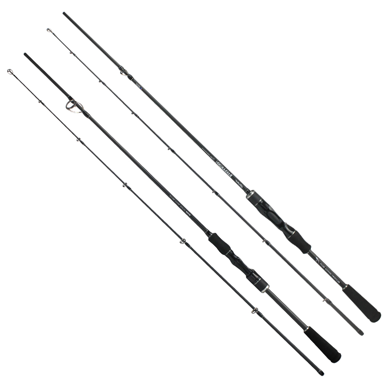 Custom 2 Section Lure Fishing Rod 1.80m 1.98m 2.10m For Freshwater Carbon Fiber Ultra Light Distance Throwing Rod