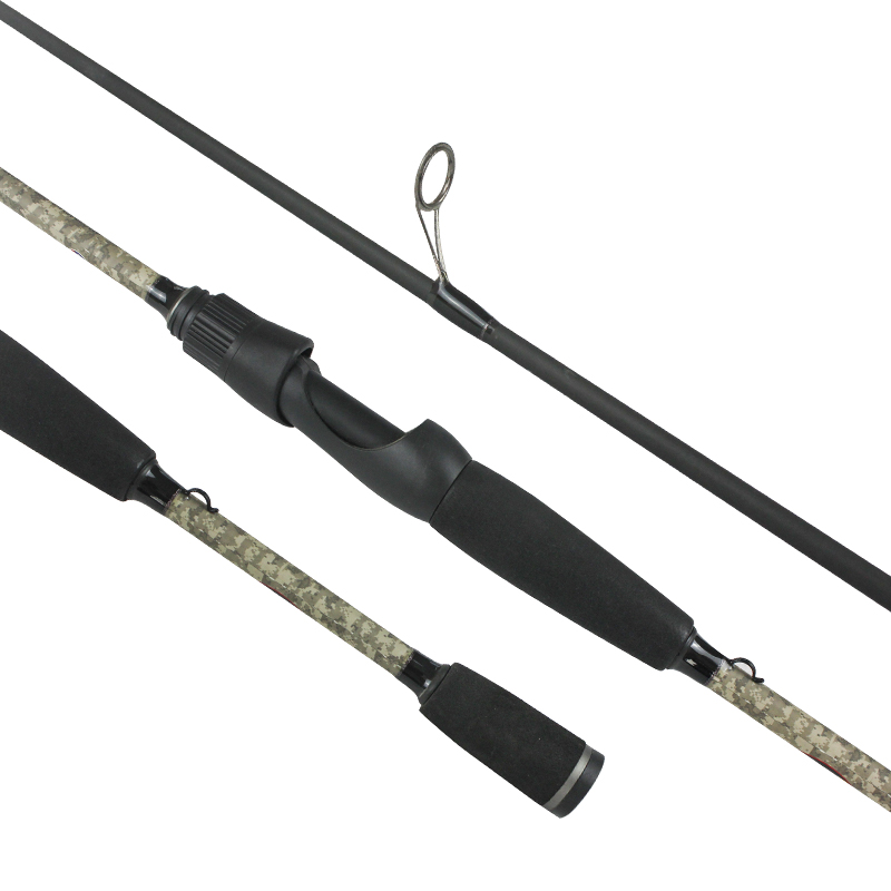 Custom 2 Sections Casting 1.8/1.98/2.1m L EVA Handle Sea Bass Fishing Lure Ultra Light Spinning Rods