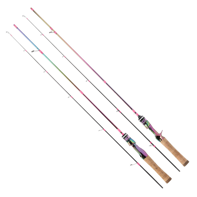 Custom Soft Cork Handle UL Light 1.5-7g Carbon Fibre Freshwater Stream Rod 1.68/1.8/1.98M Spinning Rod Bait Casting Rod