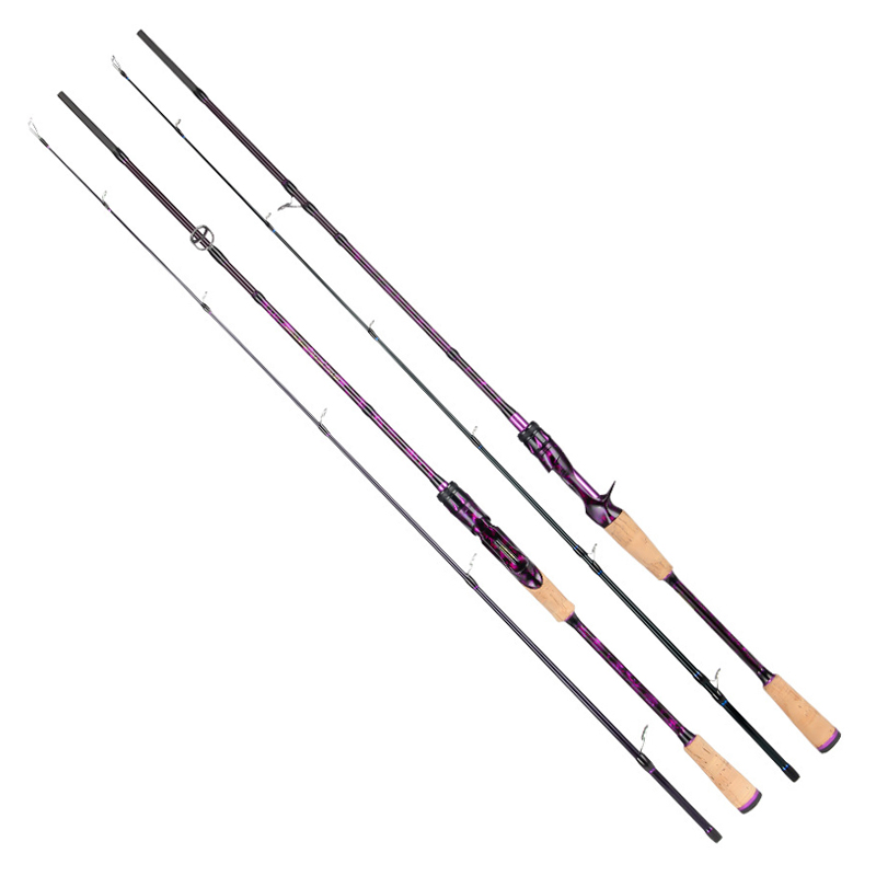 Custom 1.68/1.8/2.1M M Light 3-15g Carbon Fibre Freshwater Spinning Rod Bait Casting Rod Soft Cork Handle Snakhead Rod