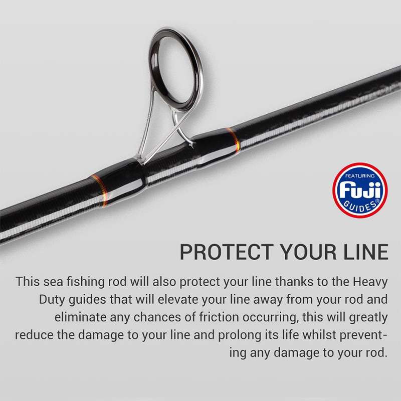 Custom Carbon Fiber 24T SIC Fuji Guide Ring 10Ft Sea Bass Light Fishing Shore Casting Rod For Carp Bass