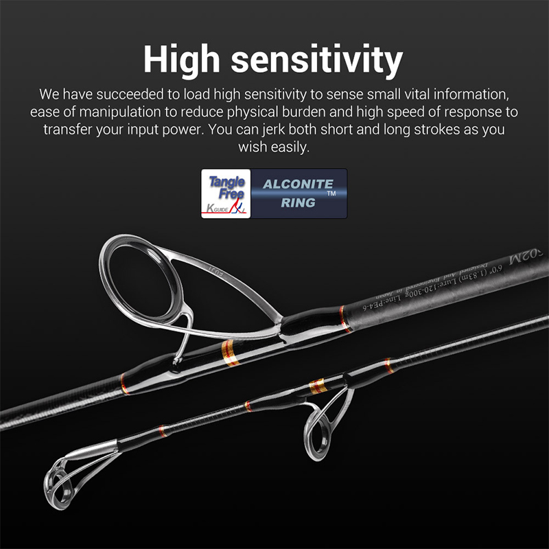 Custom Carbon Fiber Jigging Fishing Rods 6'0'' Saltwater Spinning Fishing Rod