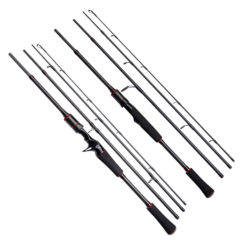 Custom 4 Section Casting And Spinning Rods Tilapia 2.13m Carbon Fibre Spin Rods